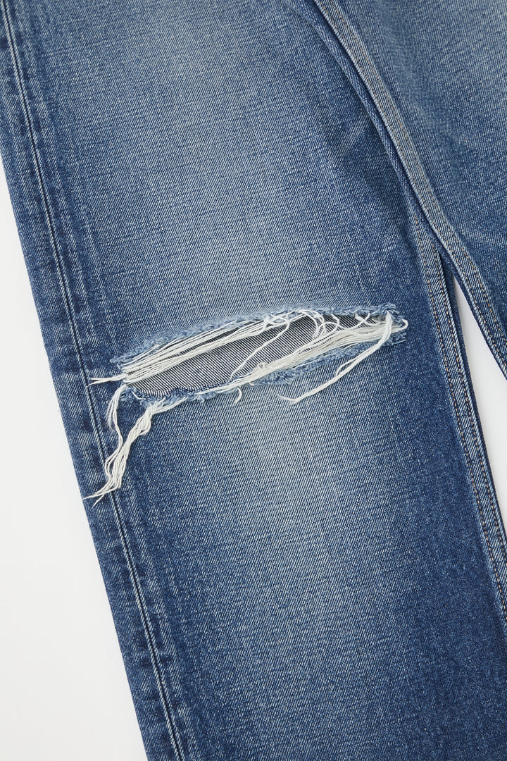 Moussy - Guilford Wide Straight in Dark Blue Denim