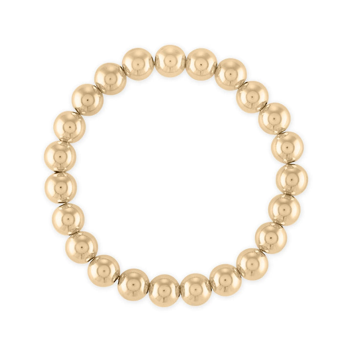 Alexa Leigh - 8mm Gold Ball Bracelet in Yellow Gold-6.5"