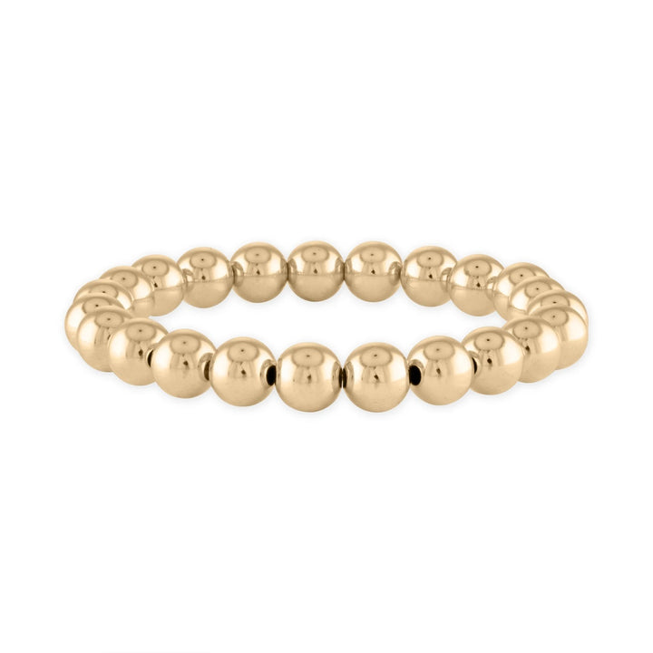 Alexa Leigh - 8mm Gold Ball Bracelet in Yellow Gold-6.5"
