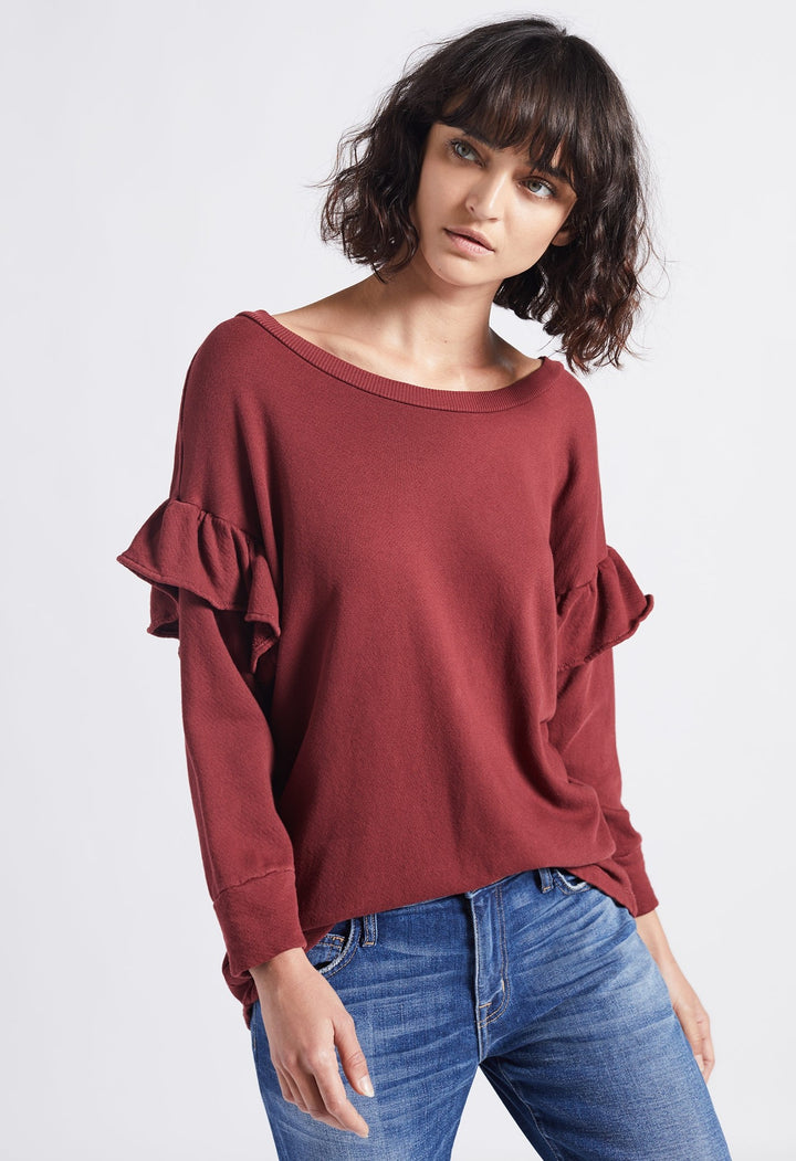 Current Elliott - The Ruffle Sweatshirt