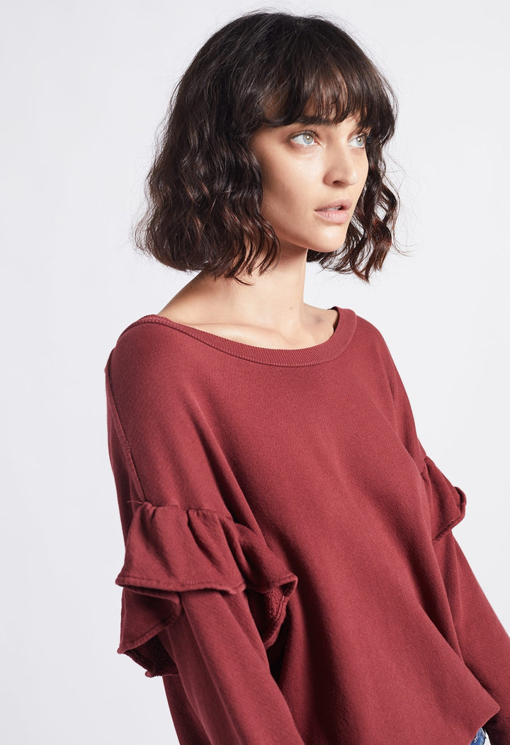 Current Elliott - The Ruffle Sweatshirt