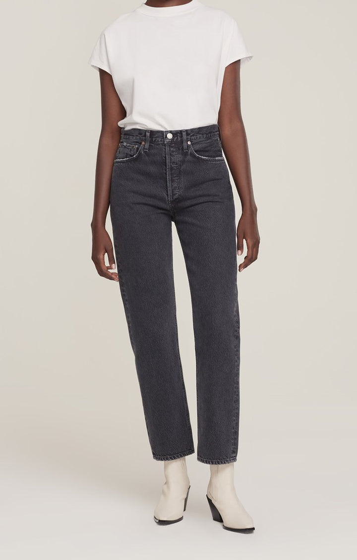 AGOLDE - 90's Pinch Waist Jean in Black Tea