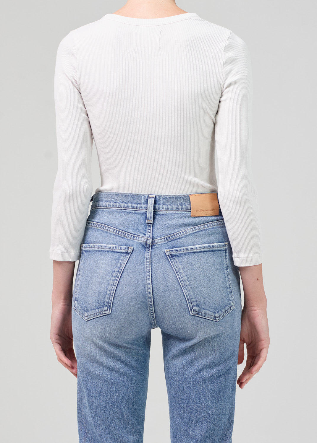 Citizens of Humanity - Aideen Rib Henley in Batiste Tops