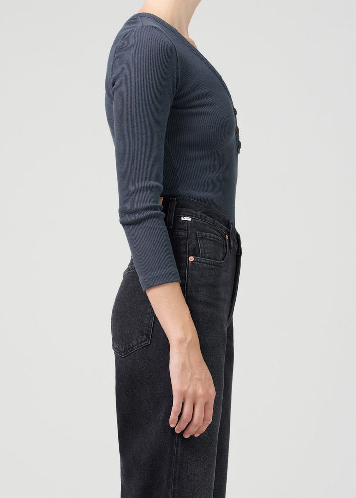 Citizens of Humanity - Aideen Rib Henley in Charcoal