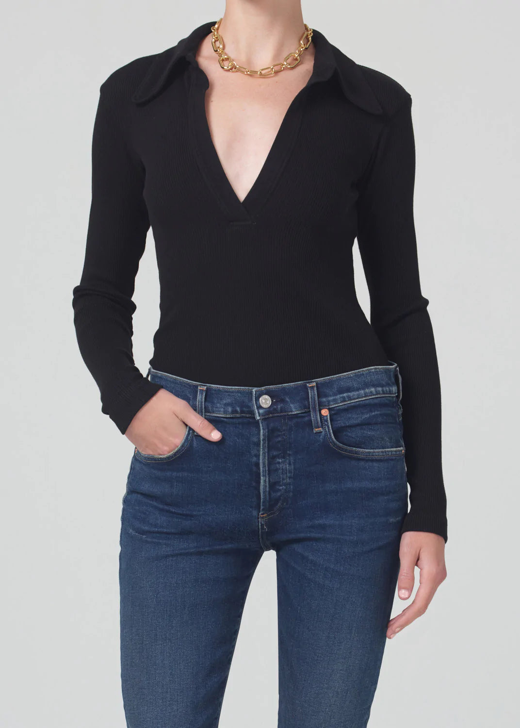 Citizens of Humanity - Alba Polo in Black