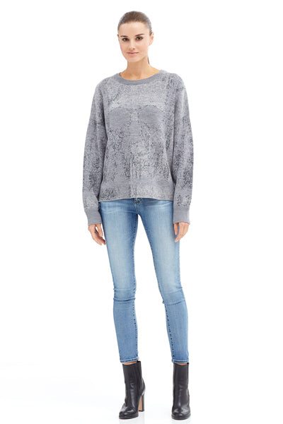 360 Sweater - Rose Heather Grey