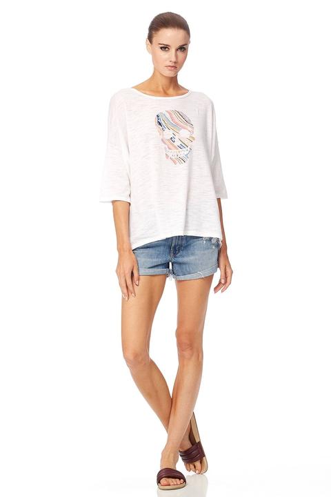 360 Sweater- Sanset White/Multi Skull