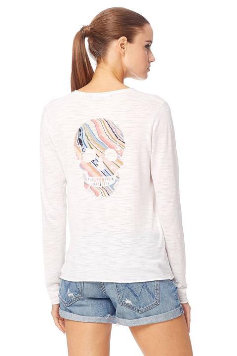 360 Sweater - Jizelle White/Multi Skull