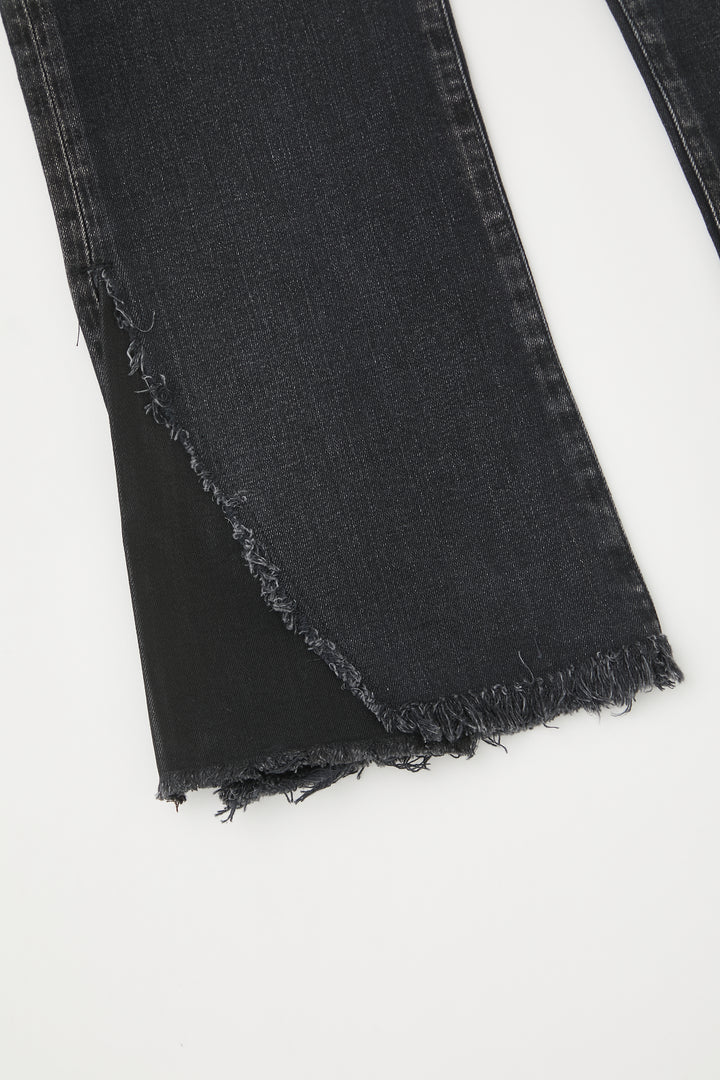 Moussy - Alhambra Flare-HI in Black Denim