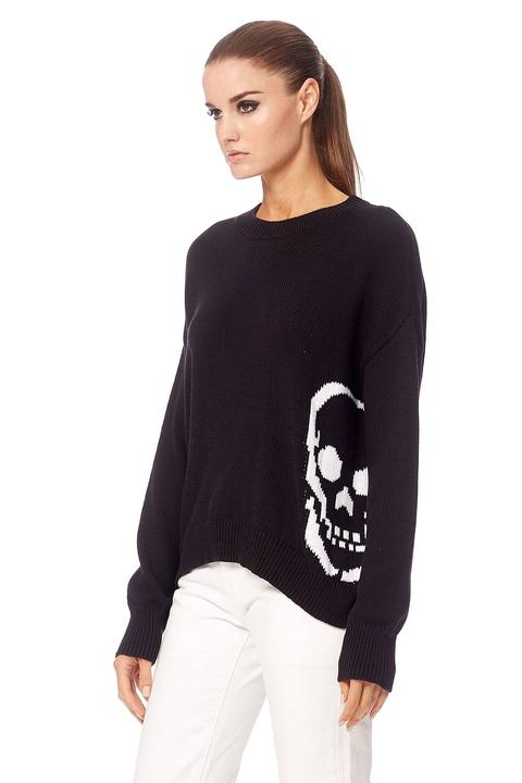 360 Sweater - Dinah Black/White Skull