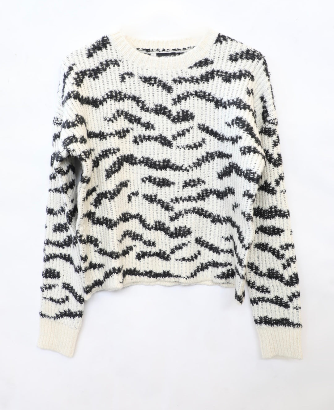LINE - Karine Animal Print Sweater in Zebra