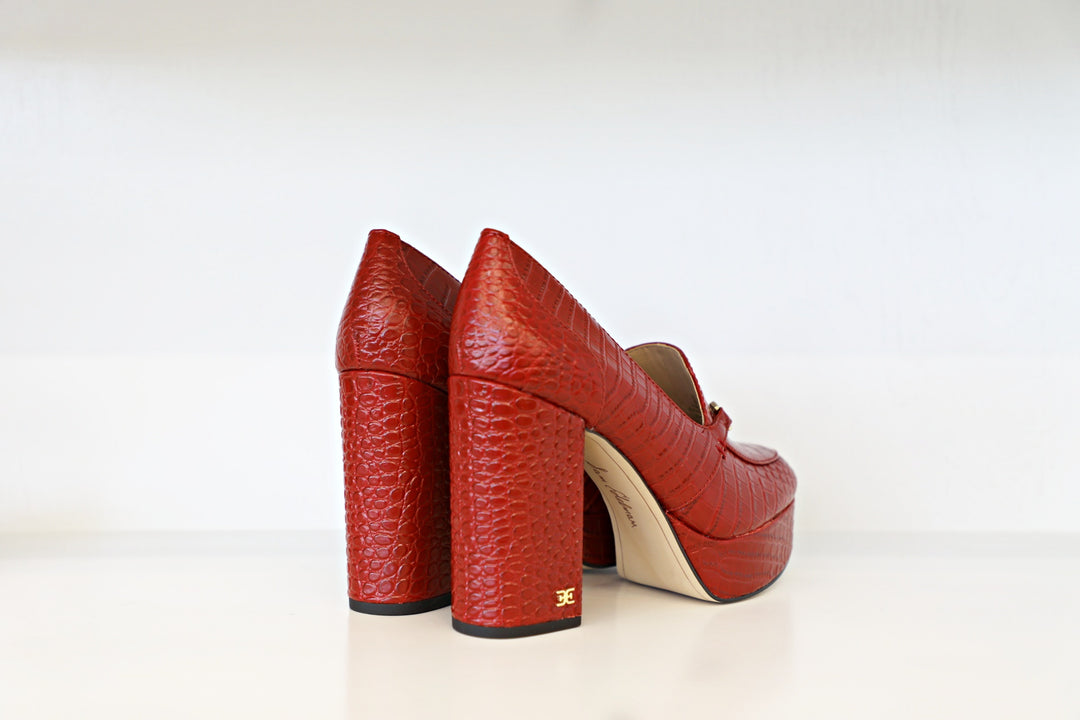 Sam Edelman - Aretha Red Croc Patent Leather