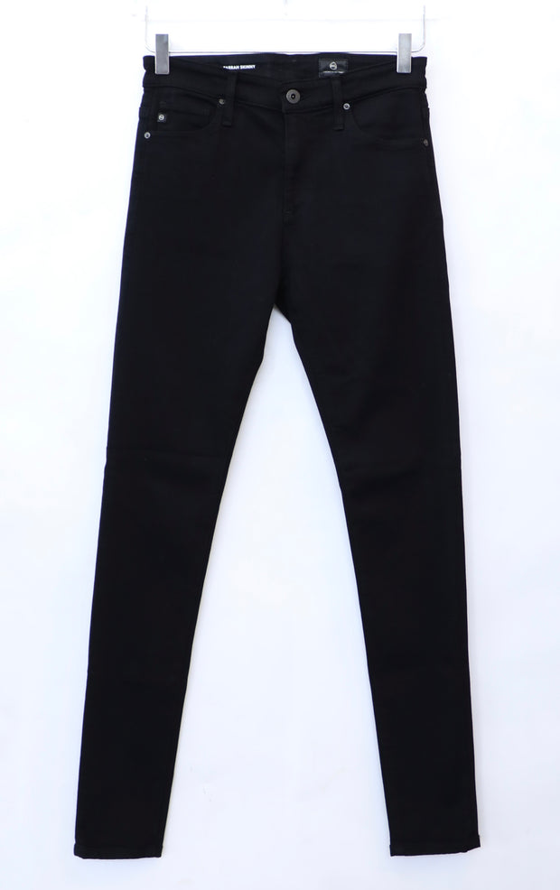 AG - Farrah Skinny Jeans  in Super Black