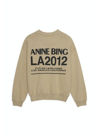 Anine Bing - Jaci Sweatshirt Bing LA in Sand