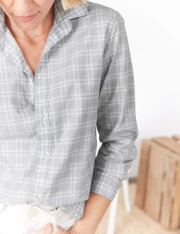 Frank & Eileen - Frank Button-Down Shirt in Heather Grey Plaid