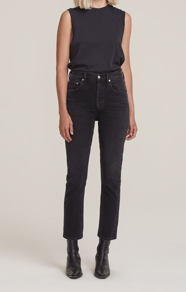 AGOLDE - Riley Crop Straight Leg Jean in Panoramic
