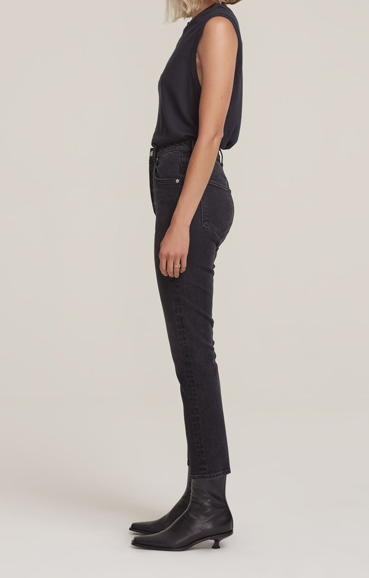 AGOLDE - Riley Crop Straight Leg Jean in Panoramic