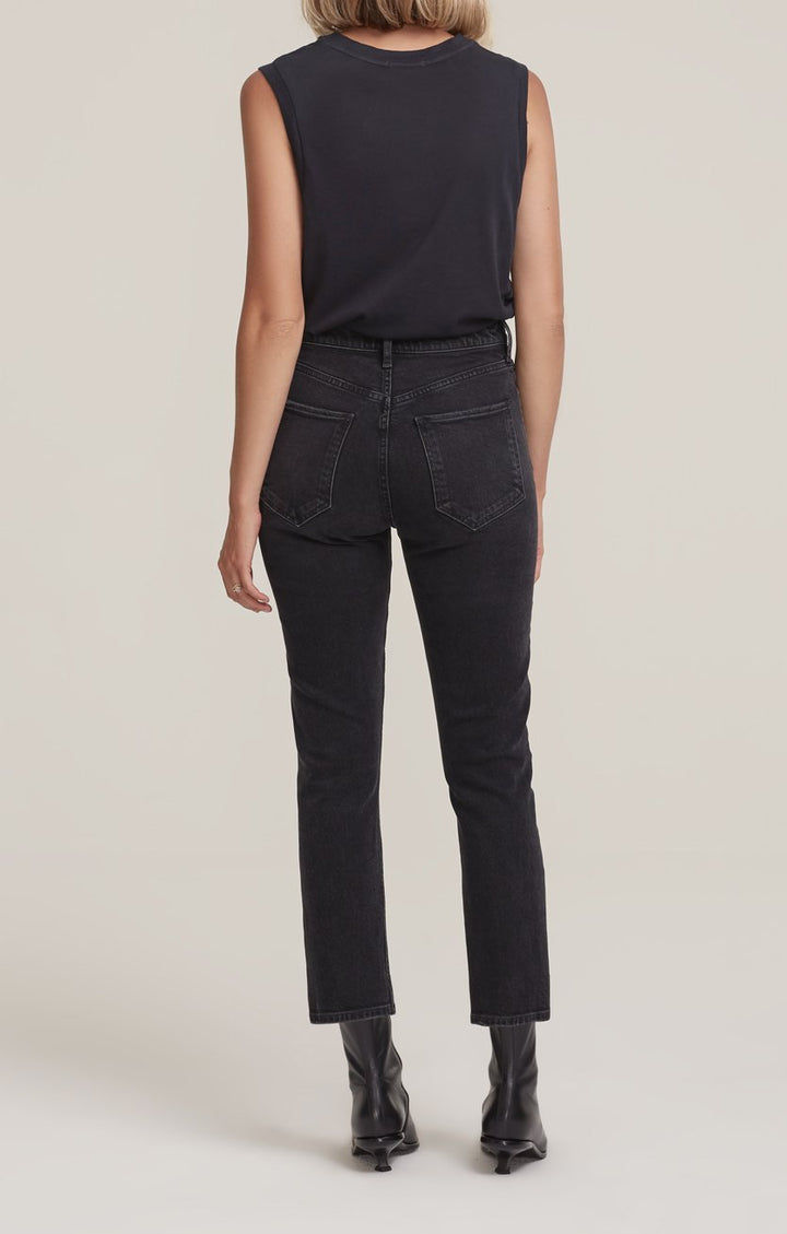 AGOLDE - Riley Crop Straight Leg Jean in Panoramic
