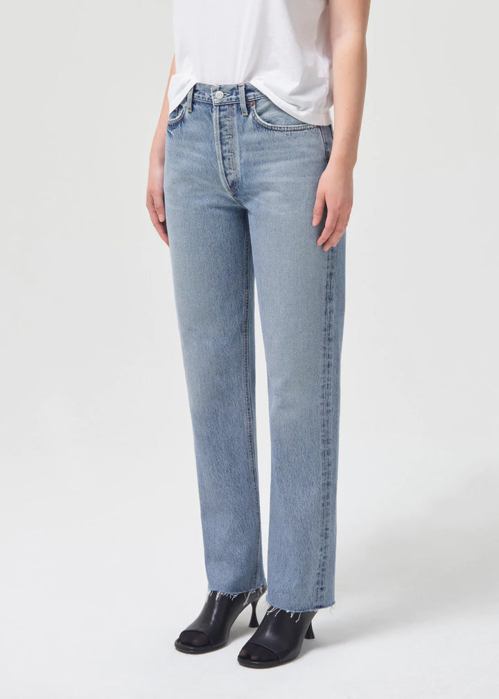 AGoldE - Lana Mid Rise Vintage Straight in Sway
