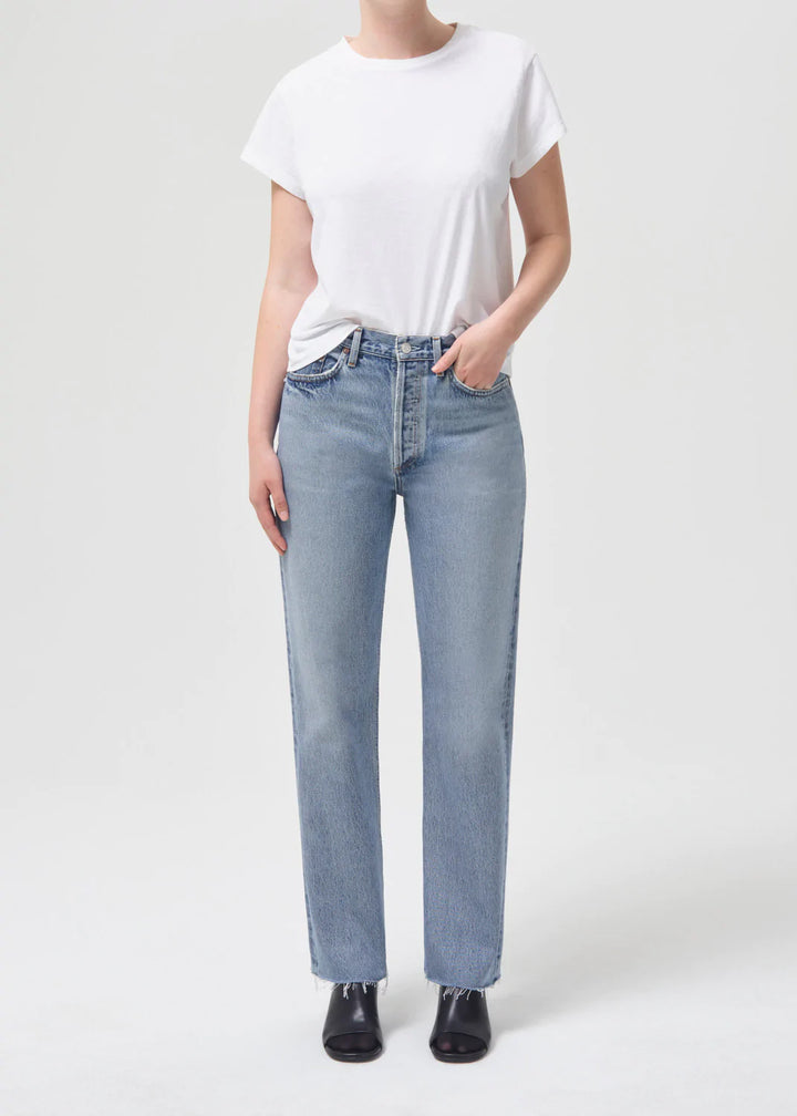AGoldE - Lana Mid Rise Vintage Straight in Sway