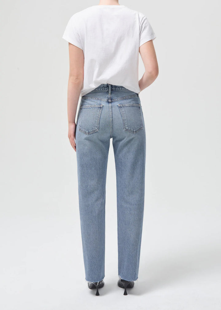 AGoldE - Lana Mid Rise Vintage Straight in Sway