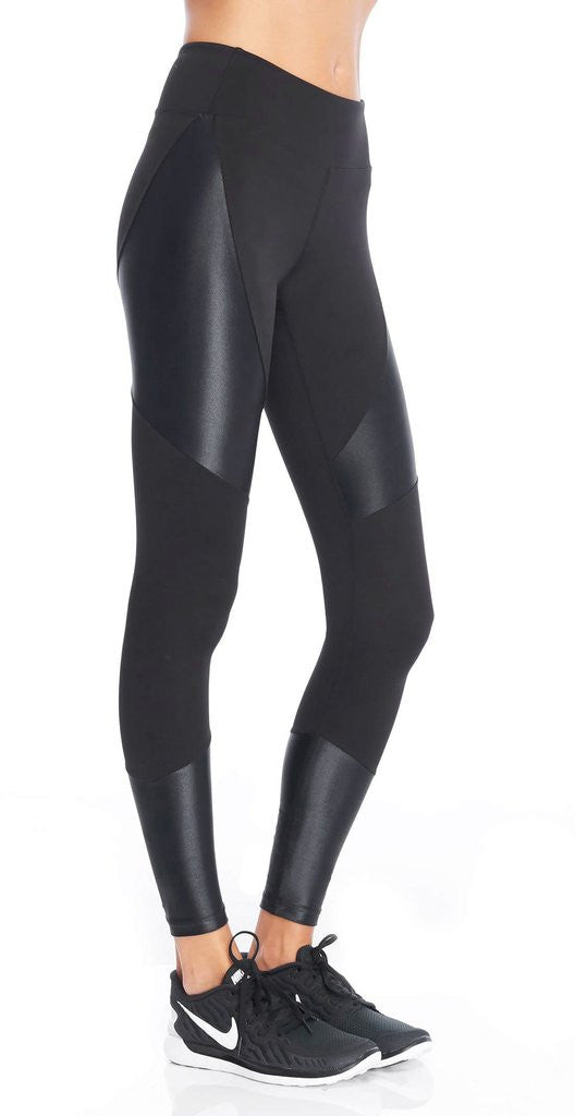Koral Koral- Forge Mid Rise Legging Black at Blond Genius - 2