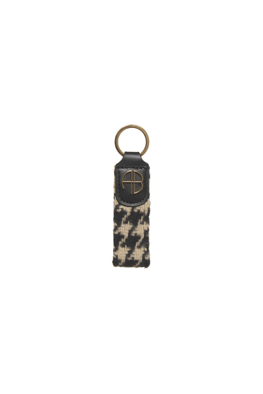 Anine Bing - AB Key Chain in Houndstooth