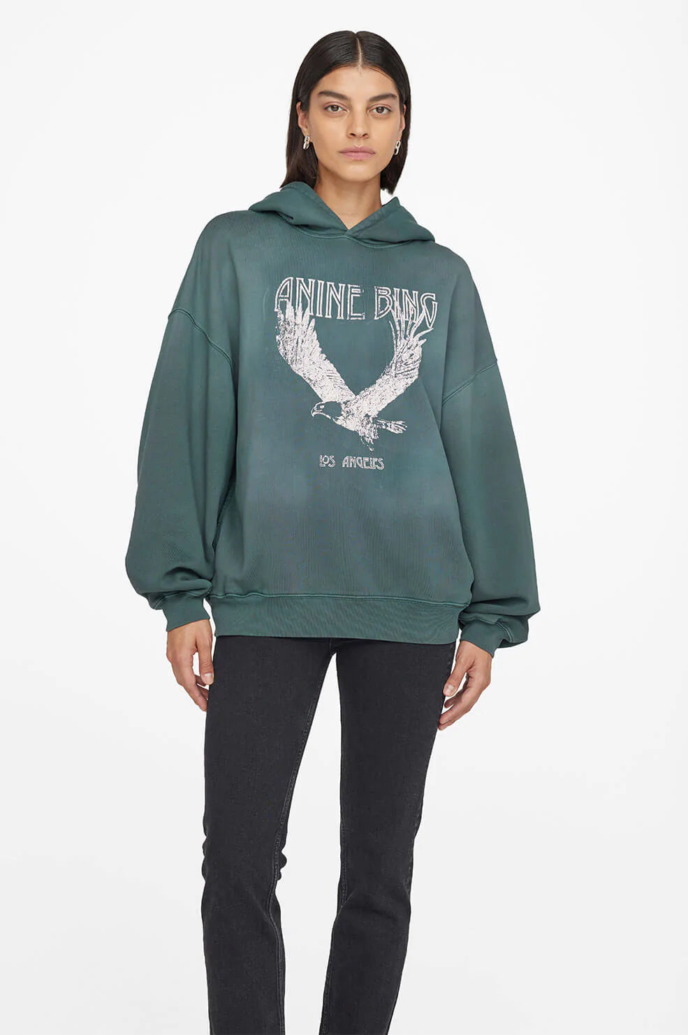 Anine Bing - Ash Eagle Hoodie in Emerald