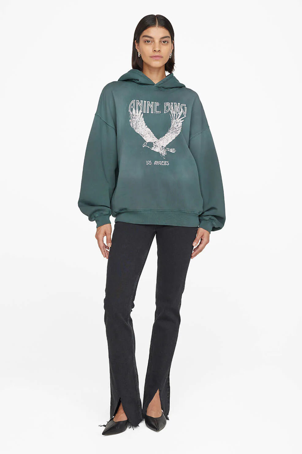 Anine Bing - Ash Eagle Hoodie in Emerald