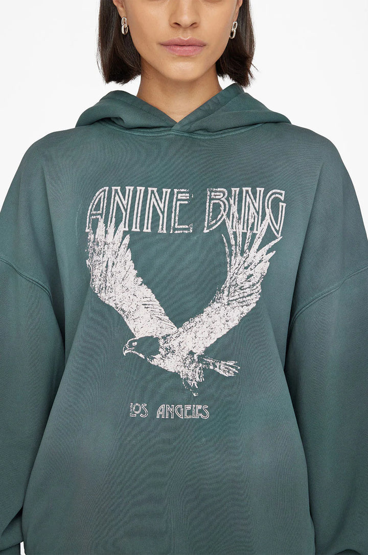 Anine Bing - Ash Eagle Hoodie in Emerald