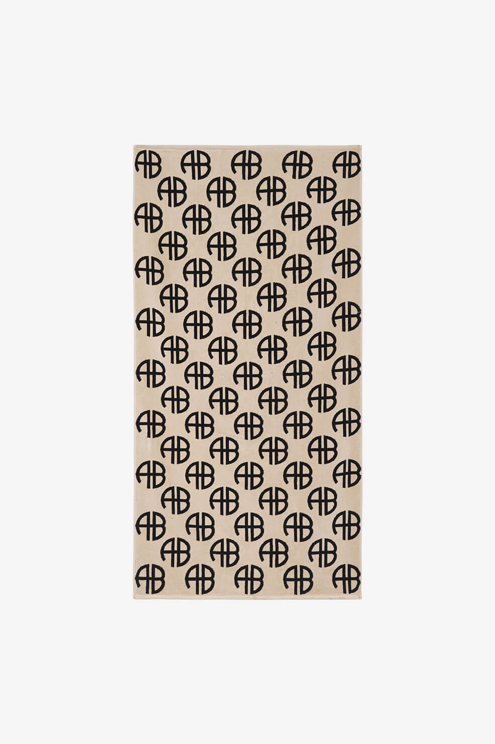 Anine Bing - Bahia Towel in Beige Monogram Print