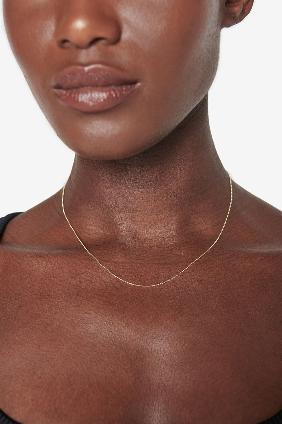 Anine Bing - Beaded Chain Necklace in Gold
