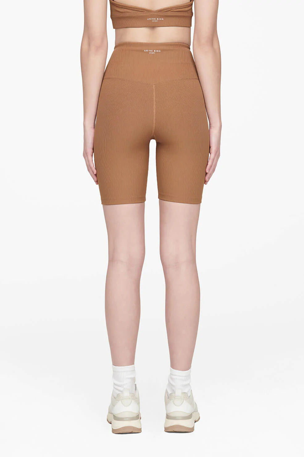 Anine Bing - Blake Biker Short in Camel
