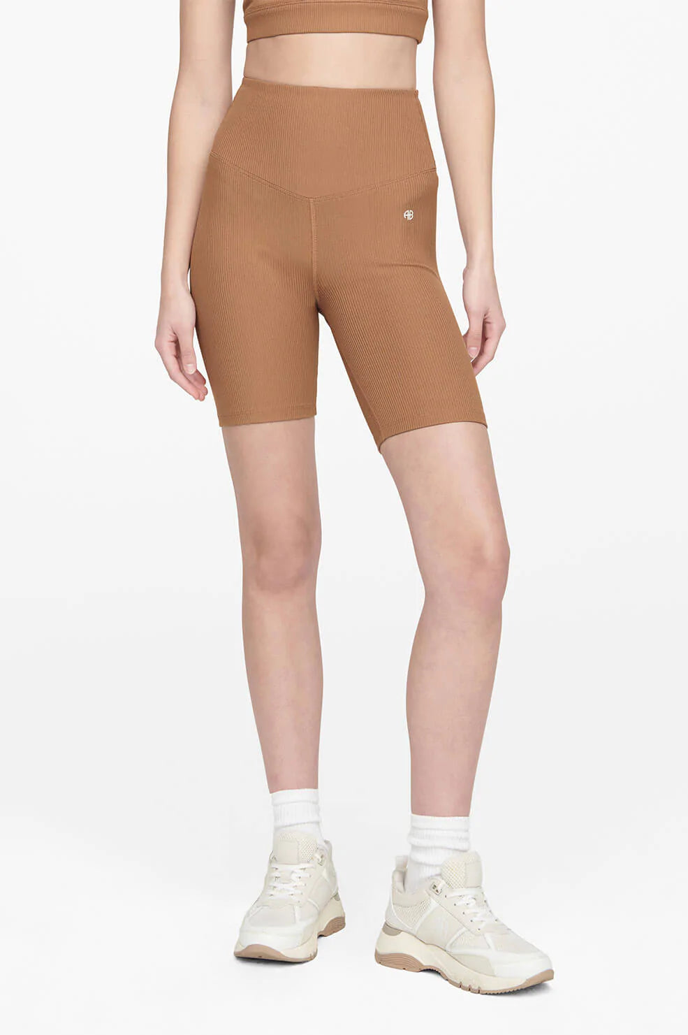 Anine Bing - Blake Biker Short in Camel