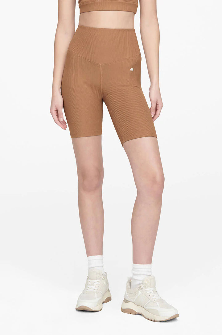 Anine Bing - Blake Biker Short in Camel