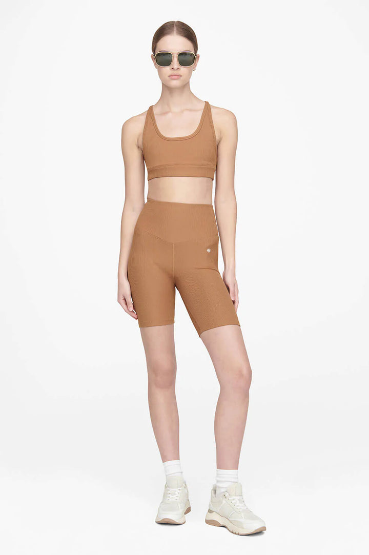 Anine Bing - Blake Biker Short in Camel