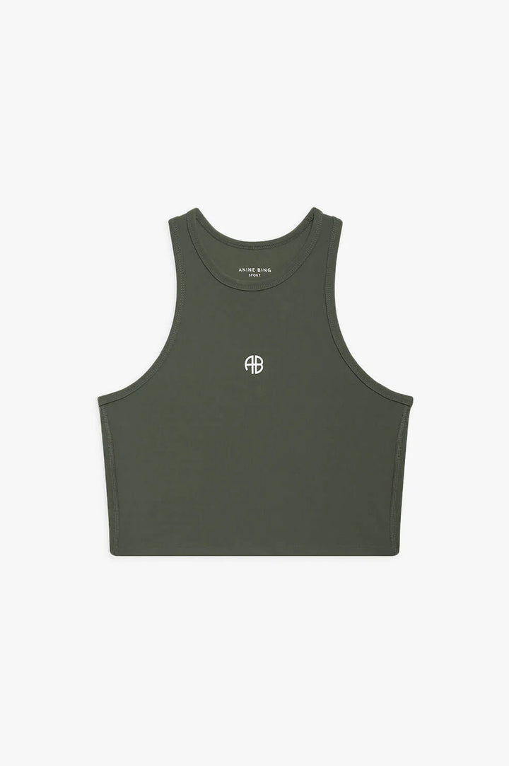 Anine Bing - Brett Tank in Dark Olive