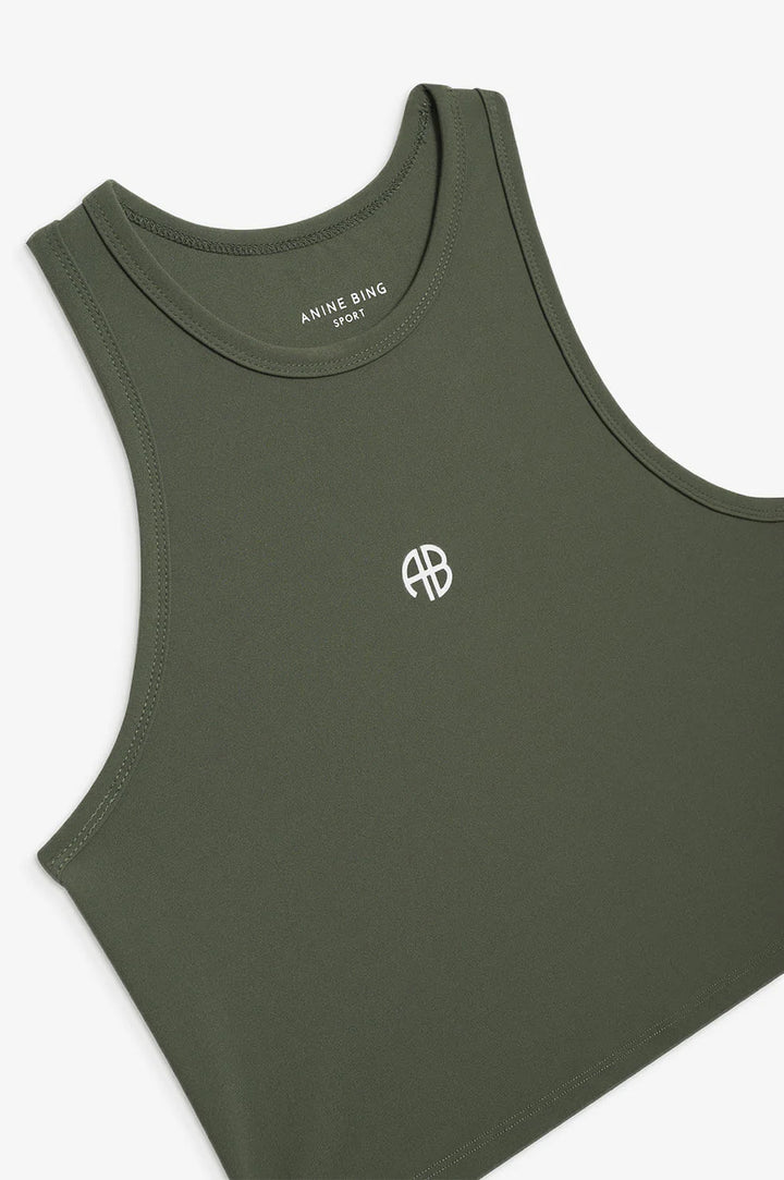 Anine Bing - Brett Tank in Dark Olive