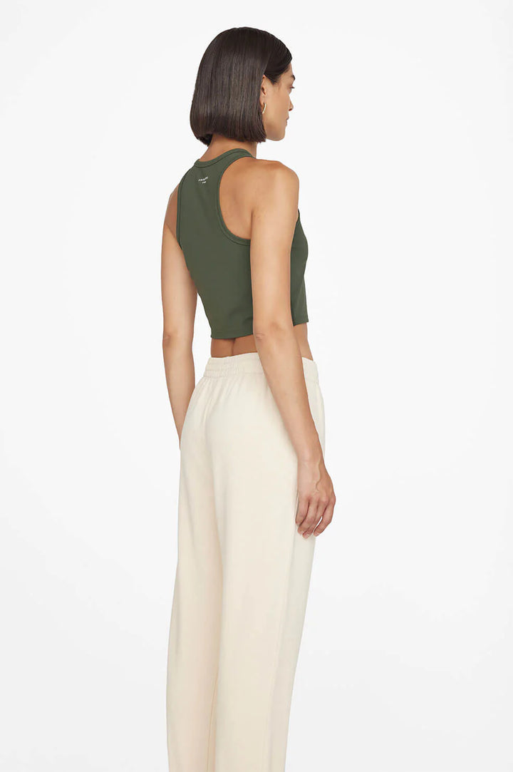 Anine Bing - Brett Tank in Dark Olive