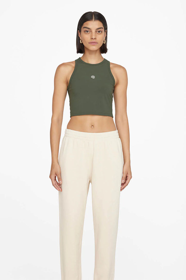 Anine Bing - Brett Tank in Dark Olive