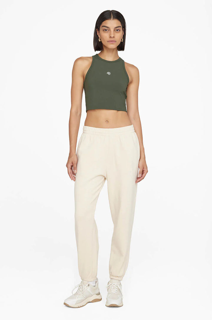 Anine Bing - Brett Tank in Dark Olive
