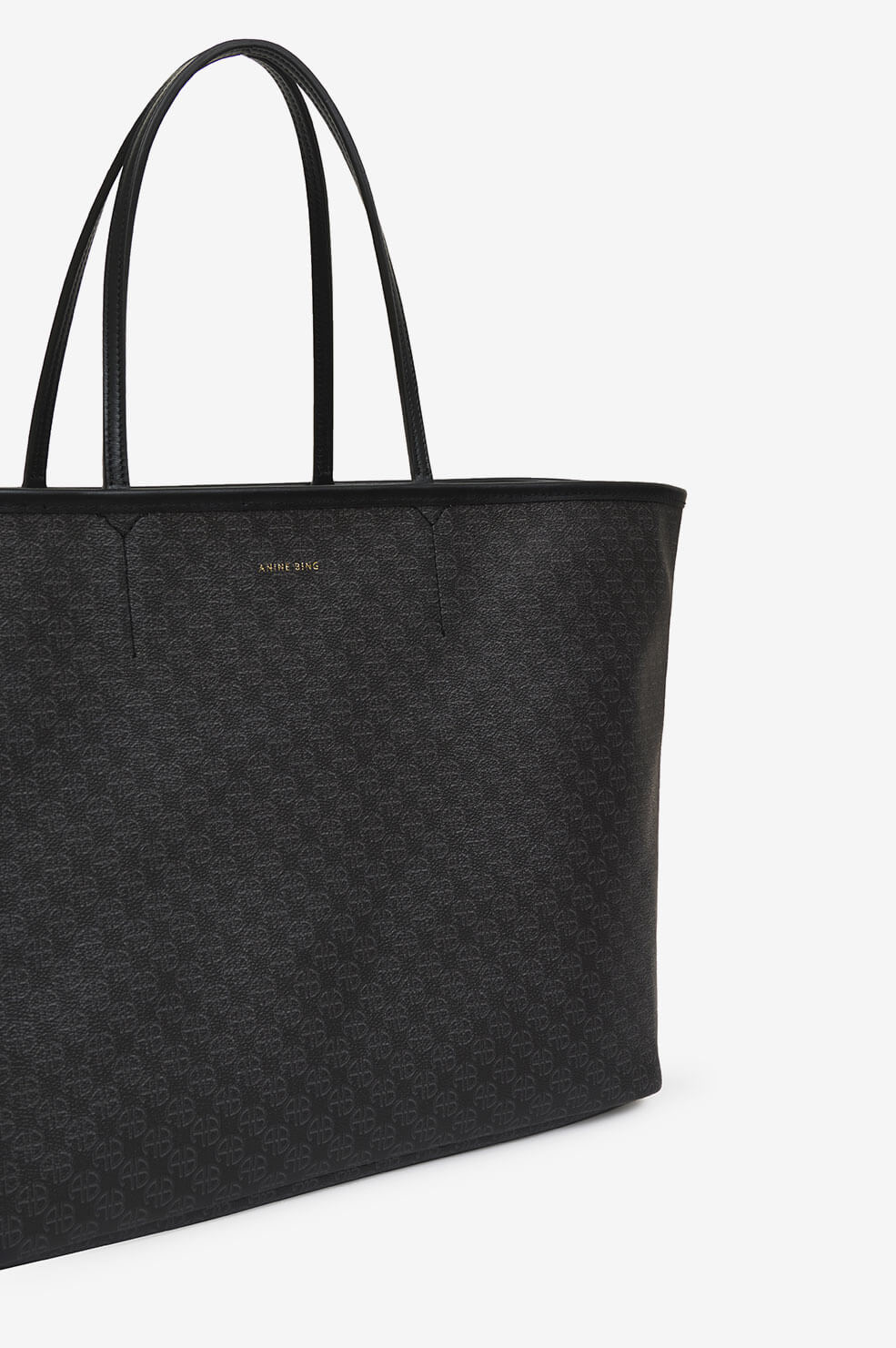 Anine Bing - Emma Tote in Black Monogram Print – Blond Genius