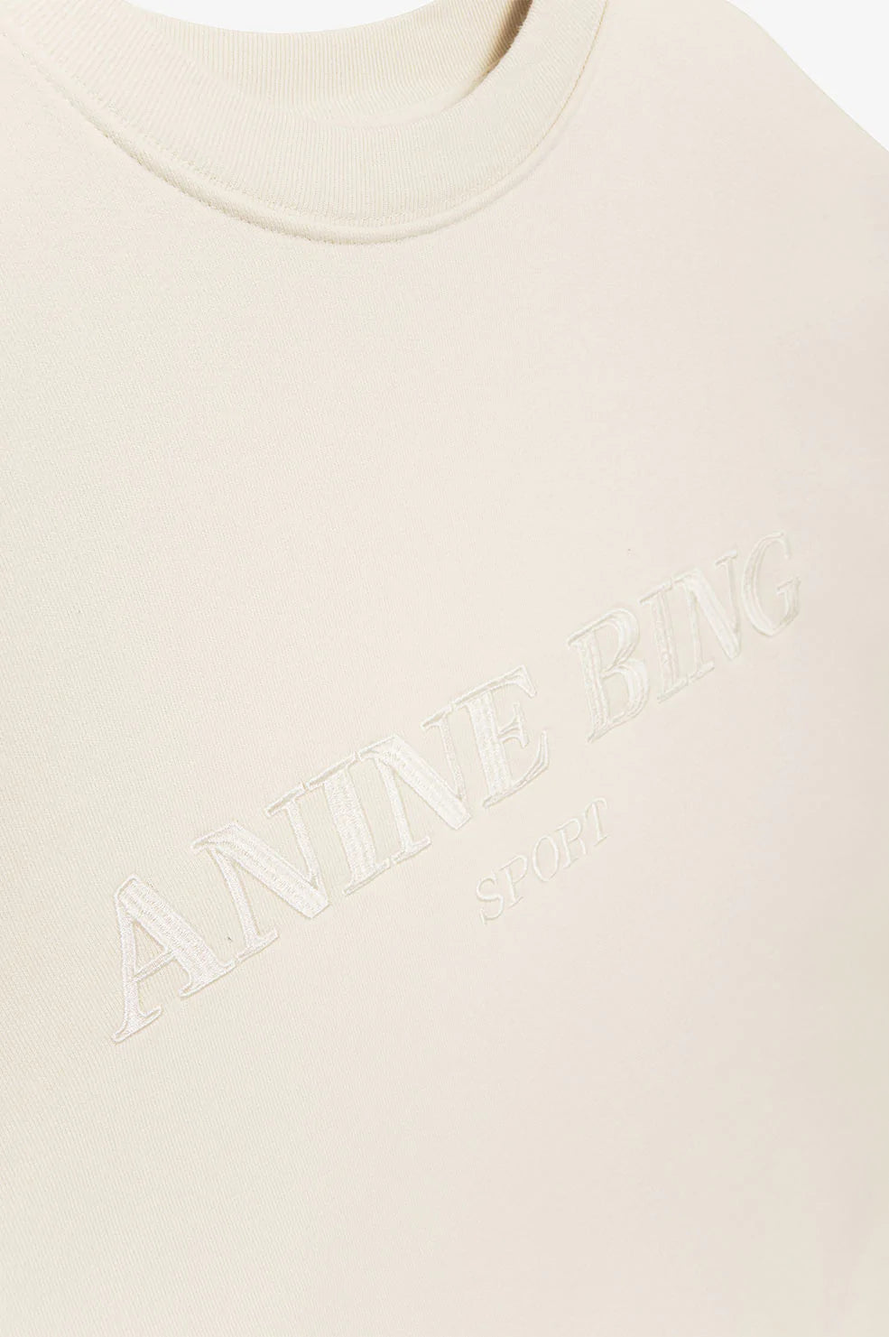 Anine Bing - Evan Sweatshirt in Cream