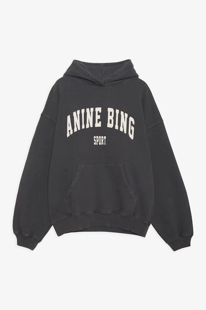 Anine Bing - Harvey Sweatshirt in Washed Black