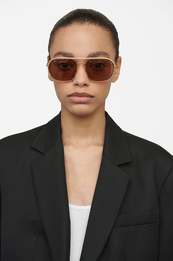 Anine Bing - Highland Sunglasses in Brown