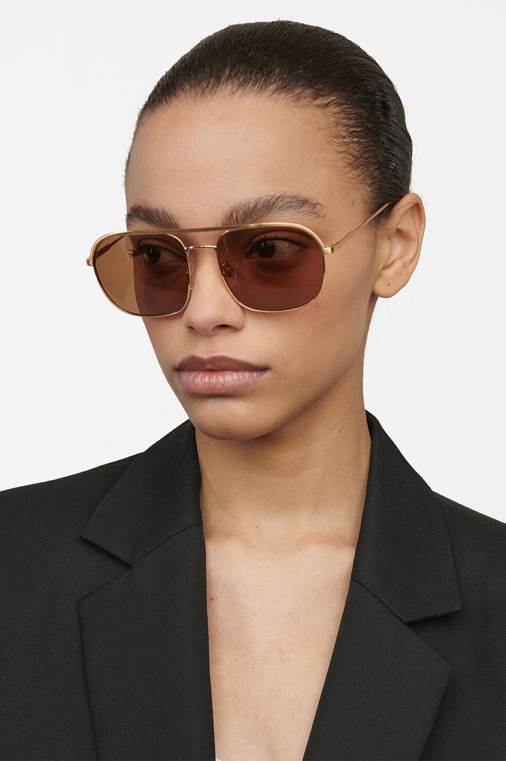Anine Bing - Highland Sunglasses in Brown
