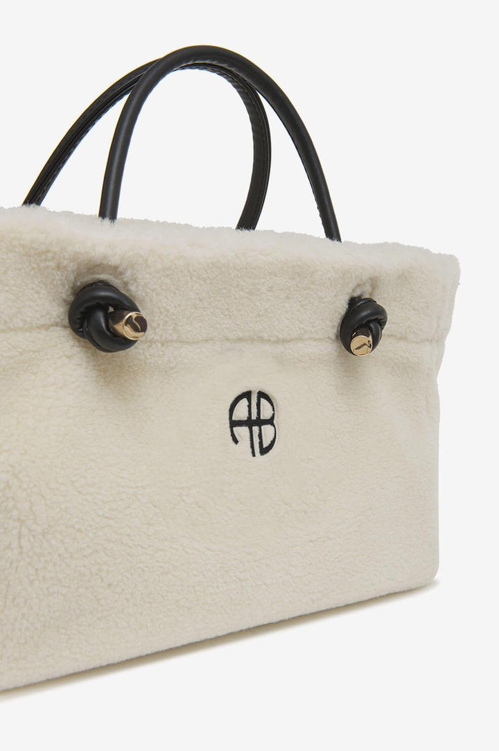 Anine Bing - Mini Saffron Tote in Cream