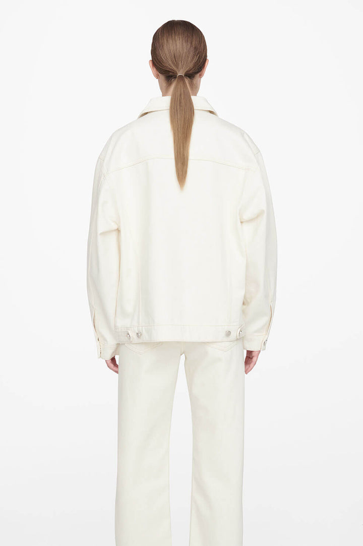 Anine Bing - Rory Denim Jacket in Ecru White