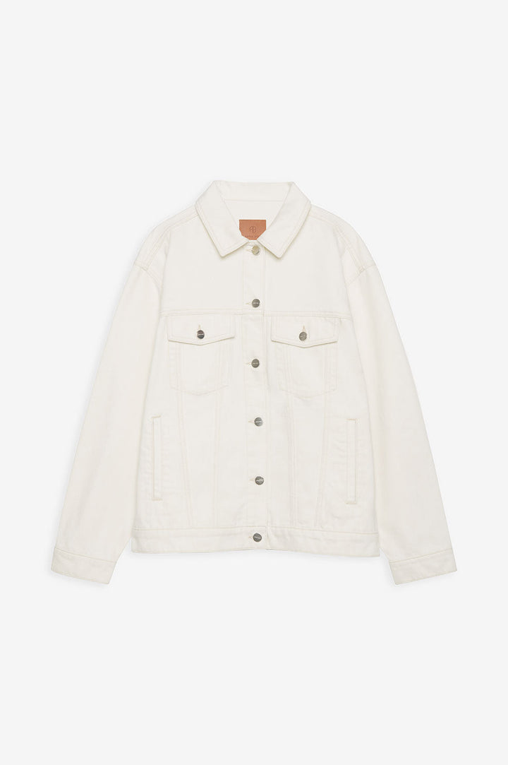 Anine Bing - Rory Denim Jacket in Ecru White