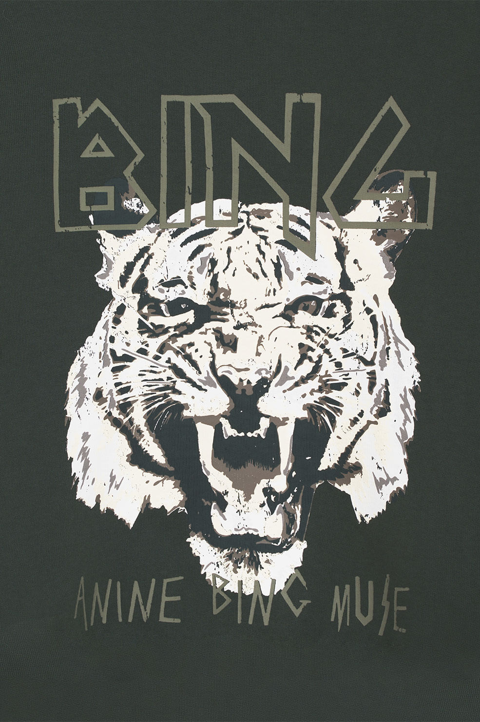 Anine Bing - Tiger Sweatshirt in Forest Green